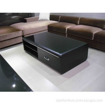 Glass top coffee table